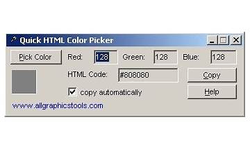 Quick HTML Color Picker for Windows - Download it from Habererciyes for free